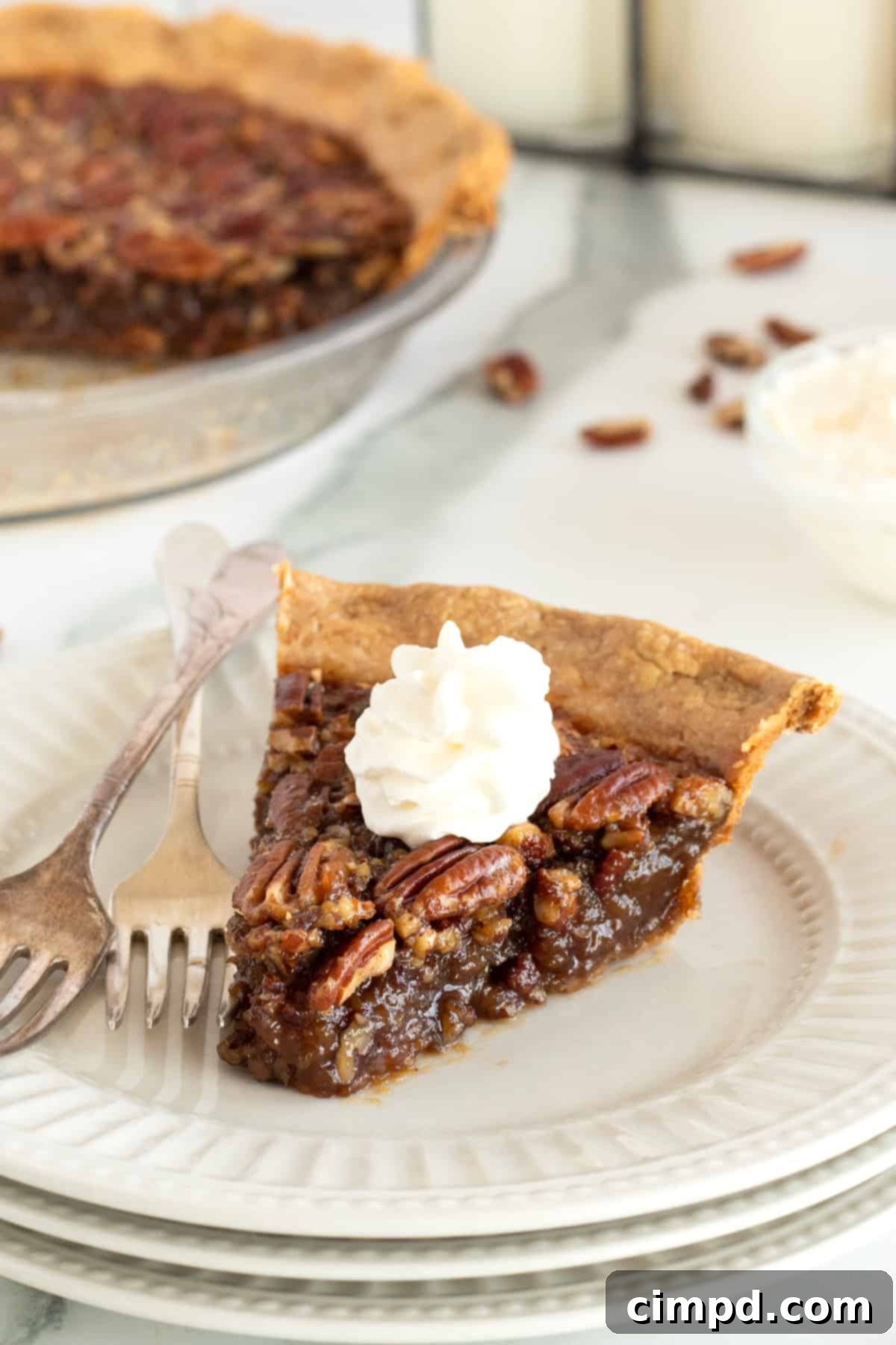 Grandma's Signature Pecan Pie 7 Grandma's Pecan Pie by The BakerMama