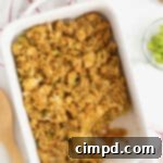 Cornbread Dressing by The BakerMama