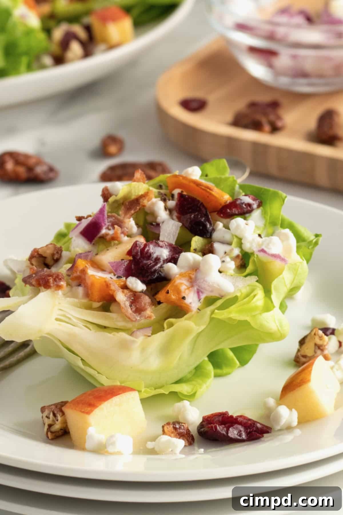 Mini Fall Wedge Salads by The BakerMama