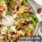 Mini Fall Wedge Salads by The BakerMama