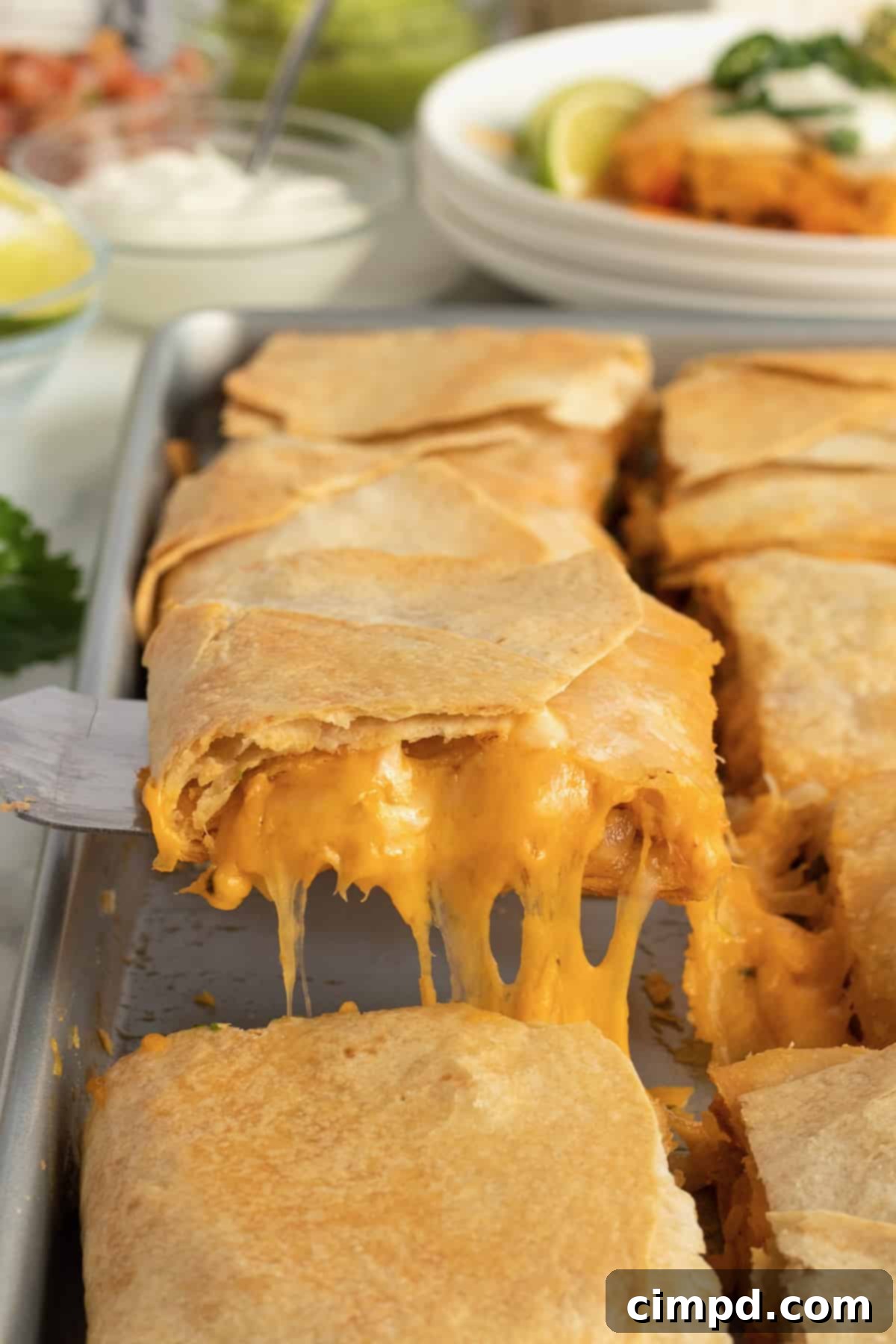 Chicken Fajita Sheet Pan Melts 4 Fresh ingredients for Chicken Fajita Sheet Pan Quesadilla laid out