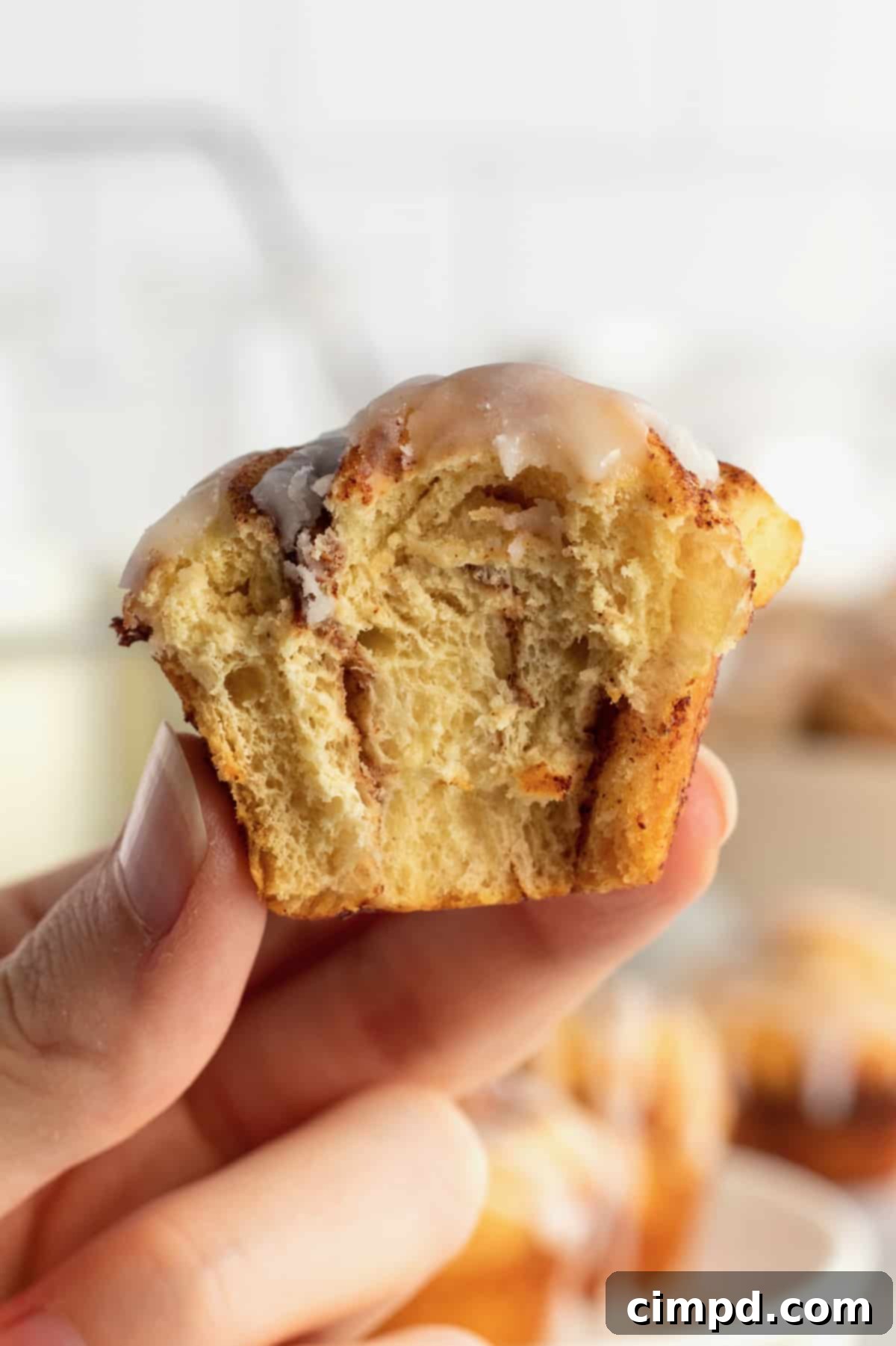 Bite-Sized Cinnamon Swirls 4 Mini Cinnamon Rolls by The BakerMama