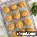 Garlic Parmesan Herb Cruffins by The BakerMama