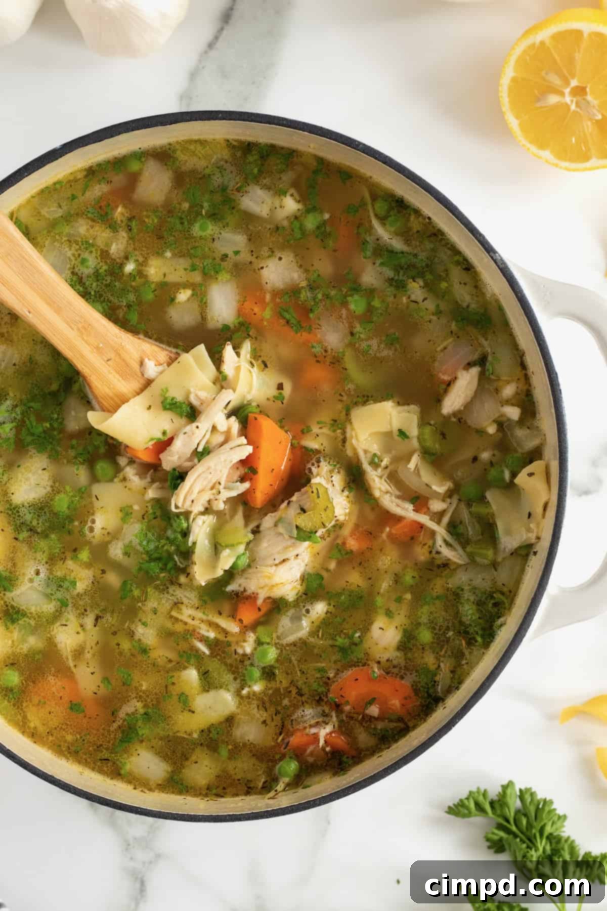Homemade Chicken Noodle Comfort 2 Homemade Chicken Noodle Soup by The BakerMama