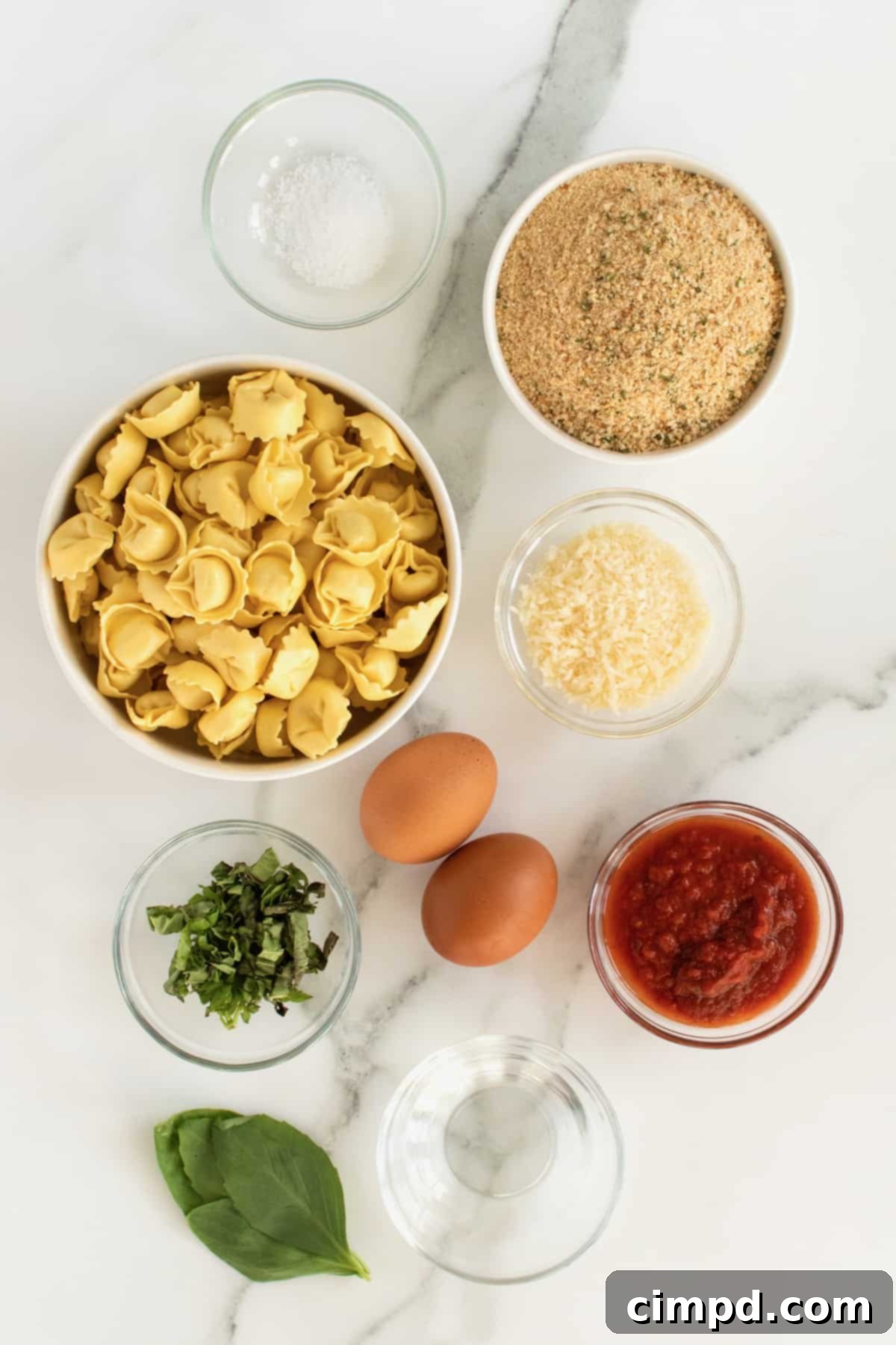 Toasted Tortellini Bites baking on a wire rack