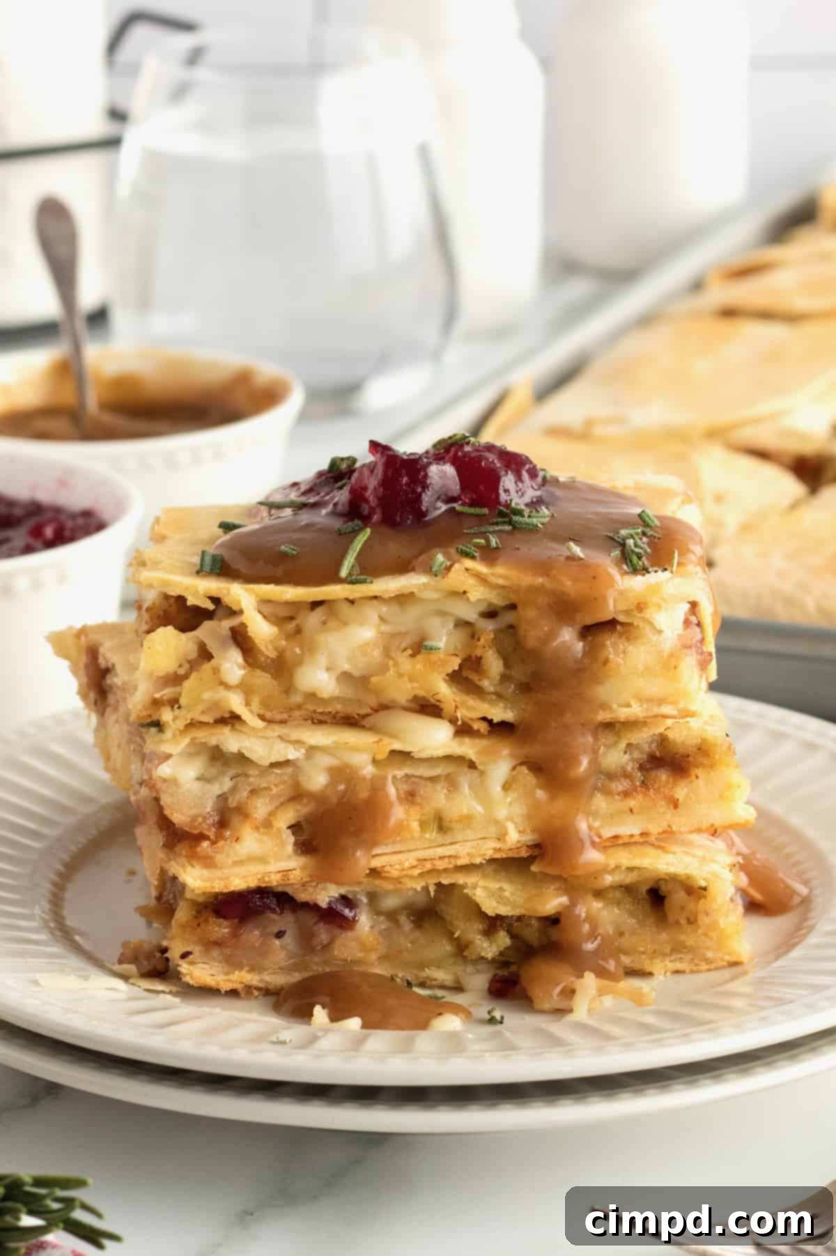 Thanksgiving Leftovers Sheet Pan Quesadilla by The BakerMama