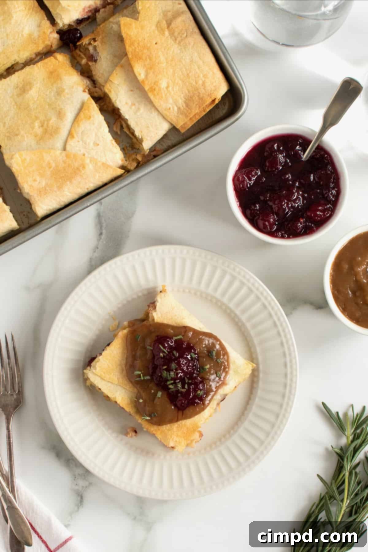 Thanksgiving Leftovers Sheet Pan Quesadilla by The BakerMama