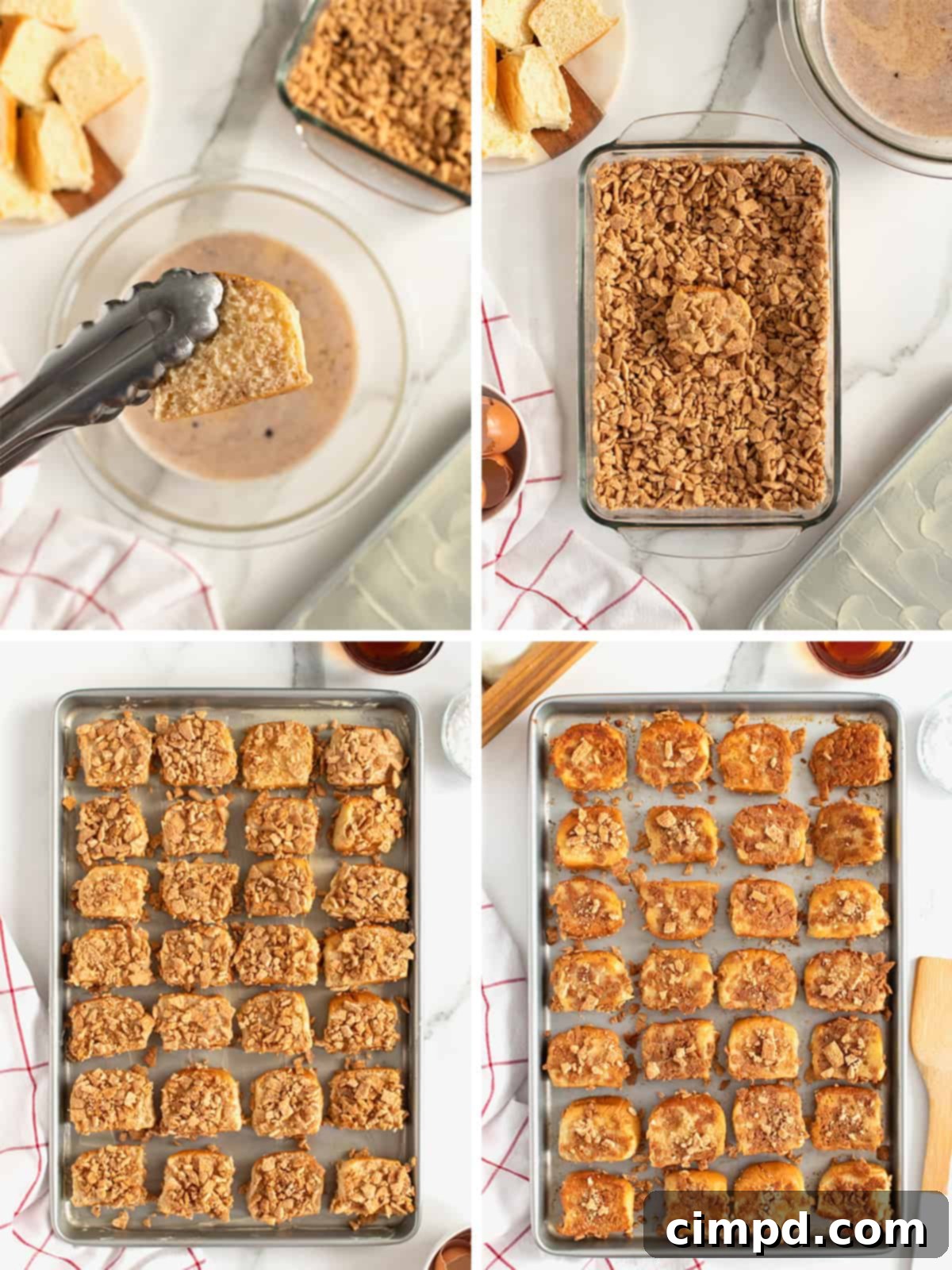 Cinnamon Toast Crunch French Toast Poppers 7 Cinnamon Toast Crunch French Toast Bites by The BakerMama