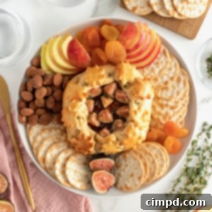 Baked Brie with Fig Jam by The BakerMama