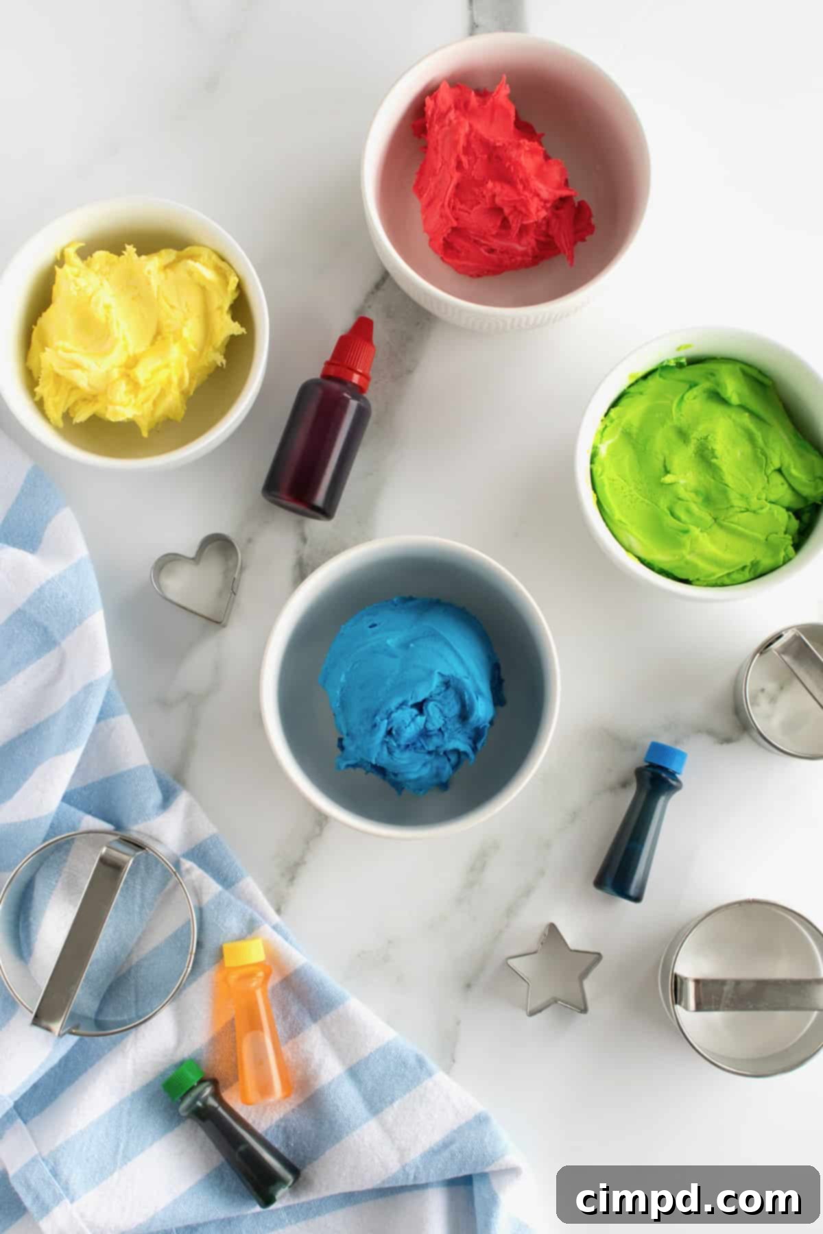 Children happily playing with colorful edible play dough