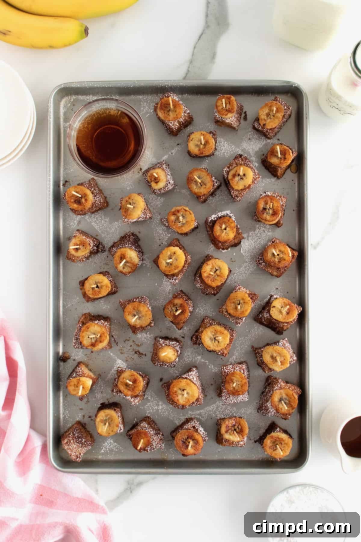 Banana Bread French Toast Bites by The BakerMama