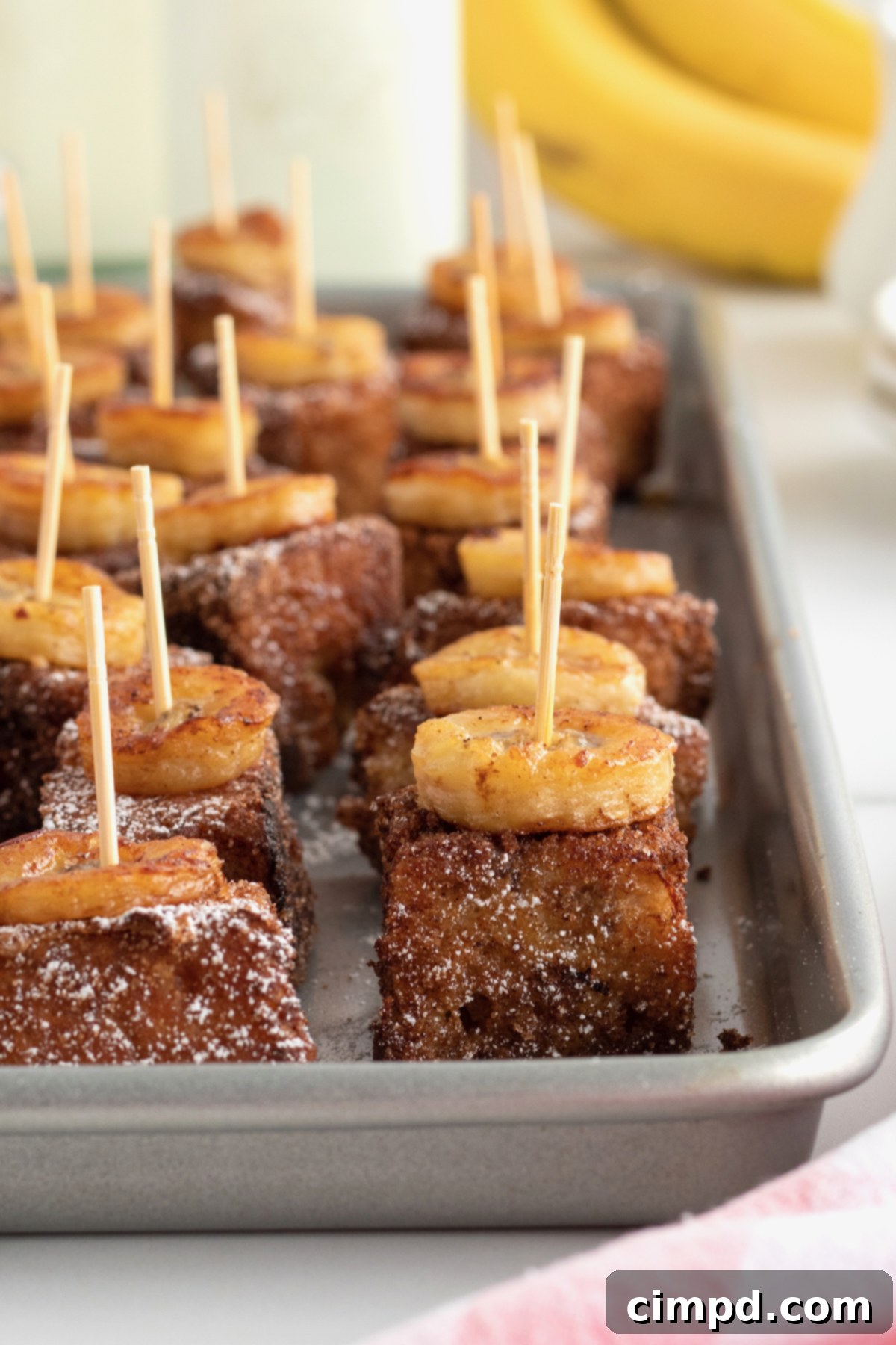 Banana Bread French Toast Bites by The BakerMama