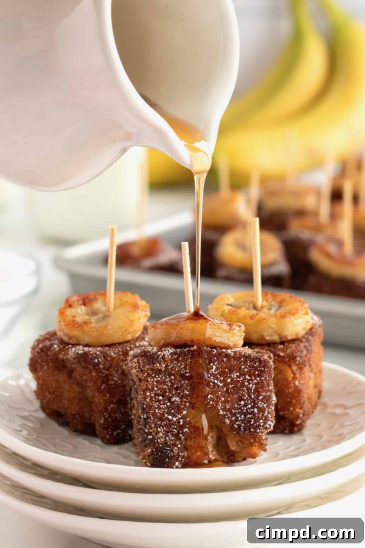 Banana Bread French Toast Bites by The BakerMama