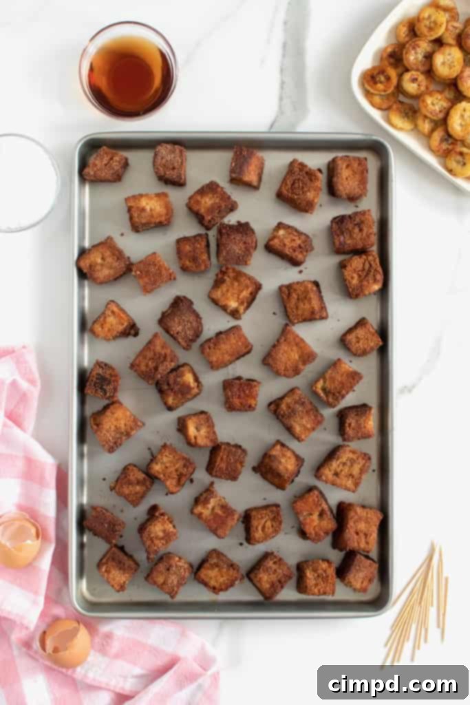 Banana Bread French Toast Bites by The BakerMama