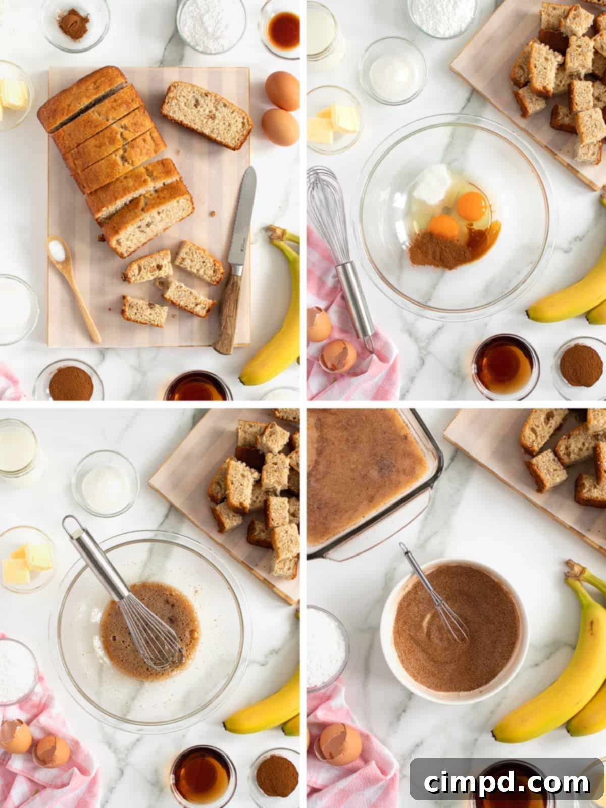 Banana Bread French Toast Bites by The BakerMama