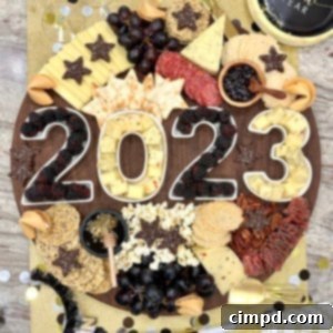 Gourmet NYE Cheese Spread 9 New Year's Eve Cheese Board by The BakerMama