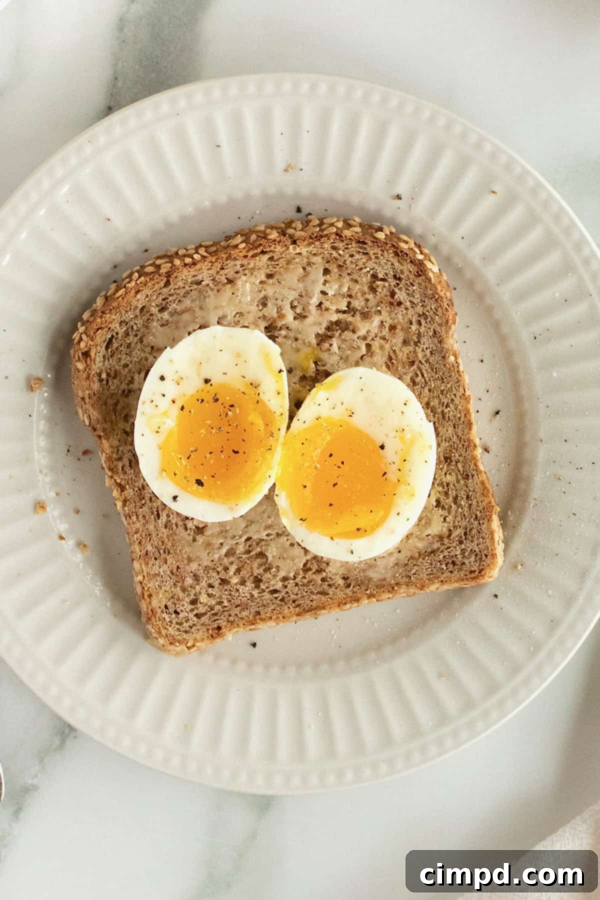 How to Cook and Peel Soft Boiled Eggs by The BakerMama