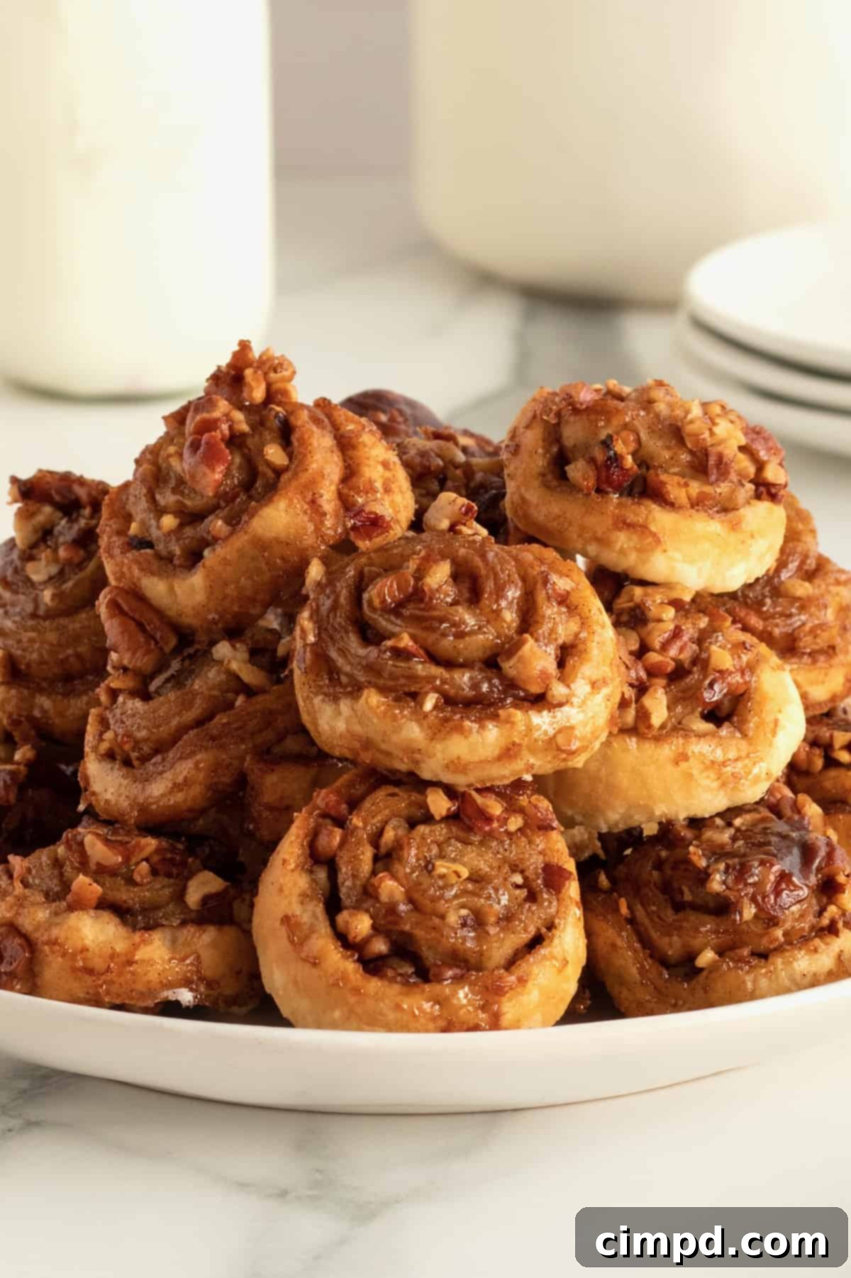 Gooey Sticky Bun Bites 2 Irresistible Sticky Bun Bites with Pecan Glaze