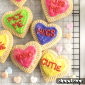 Conversation Heart Pop Tarts by The BakerMama
