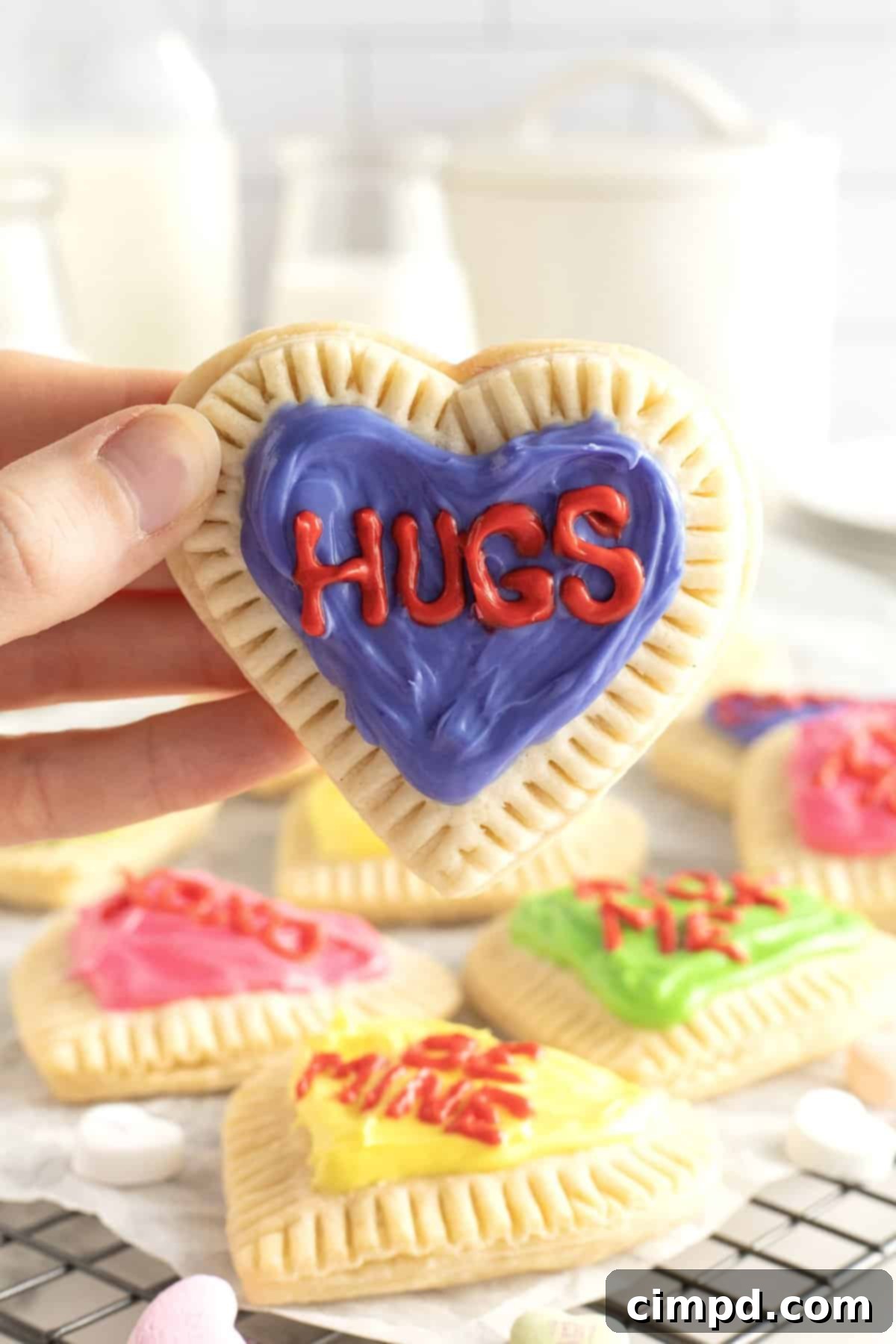 Valentine's Day Breakfast Idea: Heart-Shaped Pop Tarts by The BakerMama