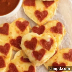 Heart Shaped Tortilla Pizzas by The BakerMama
