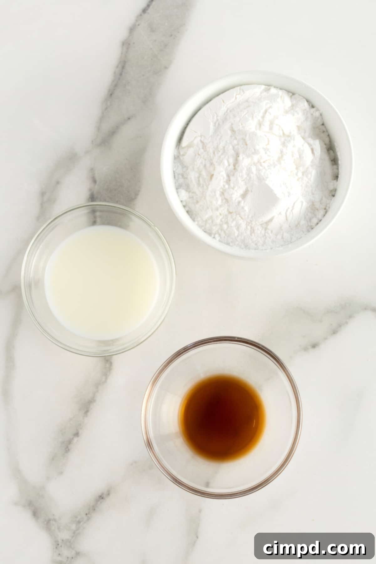 How to Make a Simple Icing by The BakerMama - Ingredients Shot