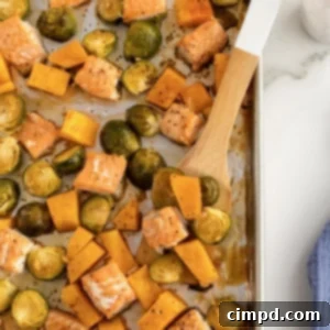 One Pan Salmon Bites with Roasted Vegetables 11 Sheet Pan Salmon Bites with Roasted Vegetables by The BakerMama