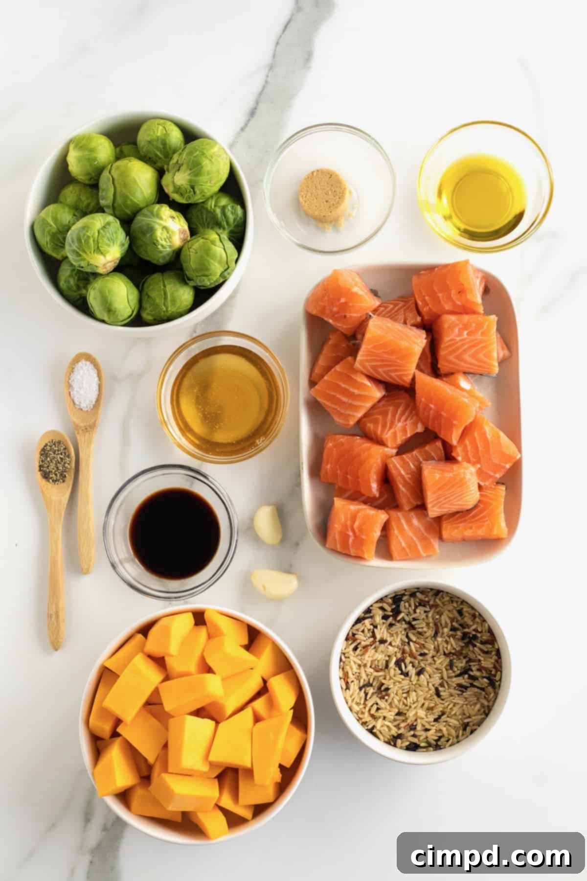 One Pan Salmon Bites with Roasted Vegetables 6 Sheet Pan Salmon Bites with Roasted Vegetables by The BakerMama