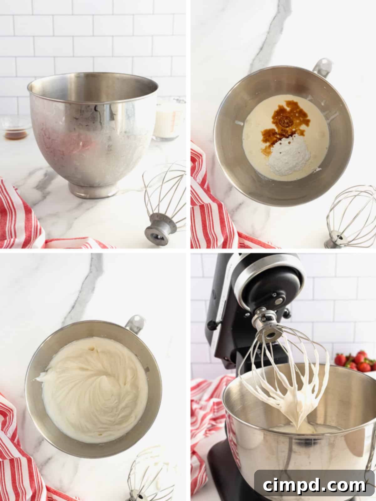 How to Whip Cream to Medium-Soft Peaks