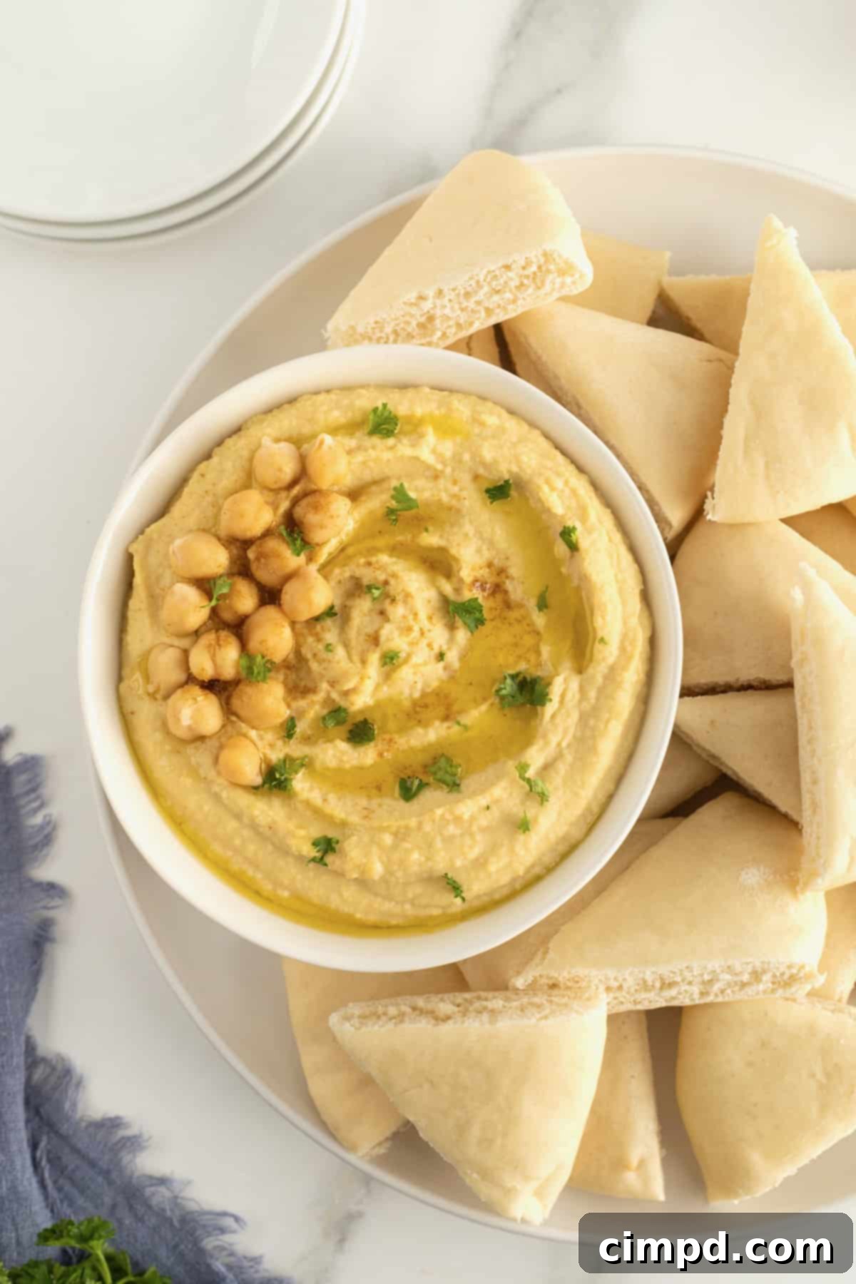 Homemade Hummus by The BakerMama
