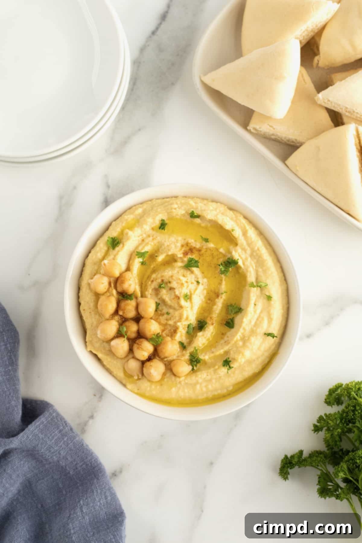 Homemade Hummus by The BakerMama