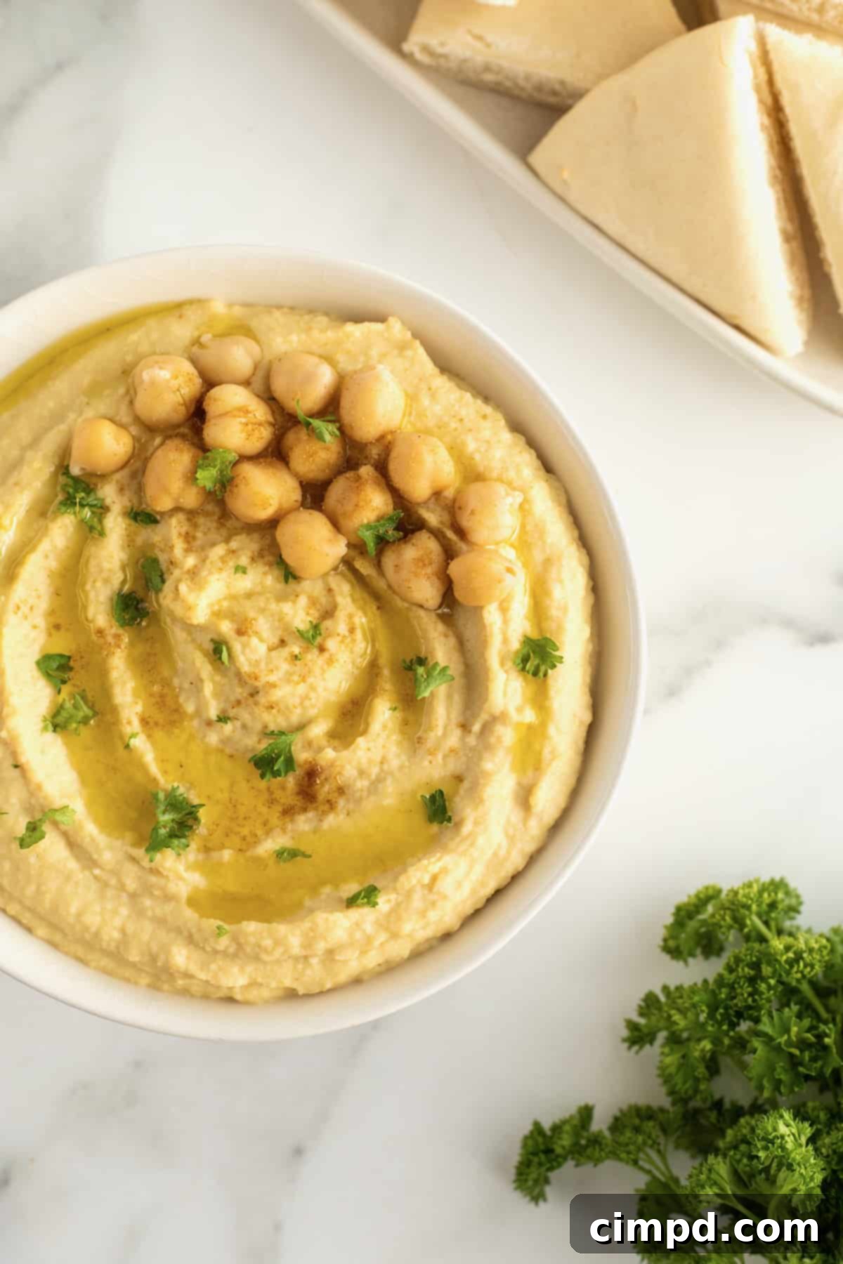 Homemade Hummus by The BakerMama