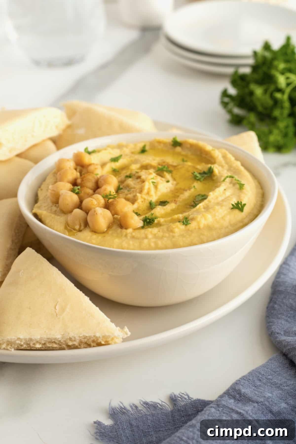 Homemade Hummus by The BakerMama