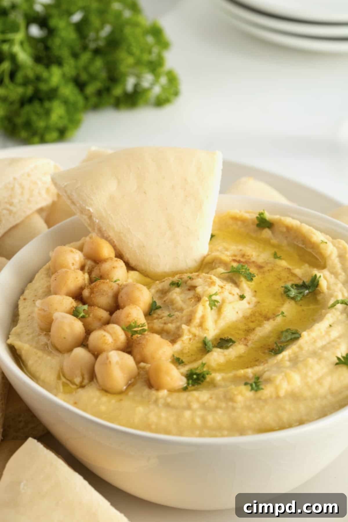 Homemade Hummus by The BakerMama