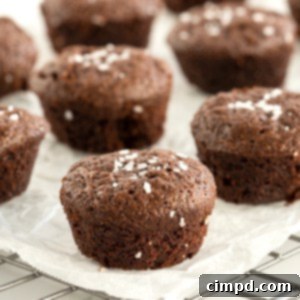 Flourless Fudge Brownie Bites by The BakerMama