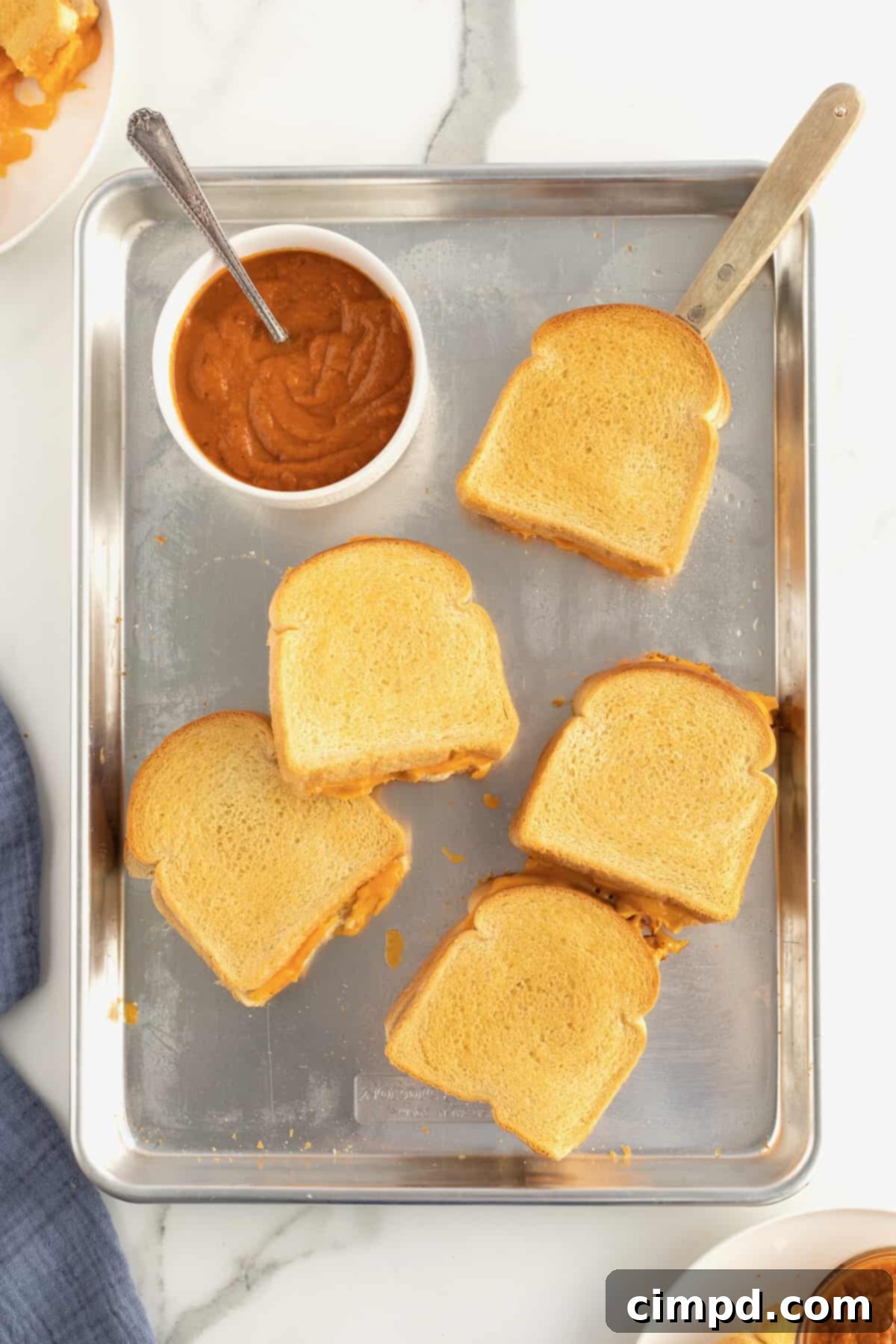 Foolproof Sheet Pan Grilled Cheese 8 Sheet Pan Grilled Cheese by The BakerMama