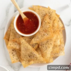 Baked Wonton Chips