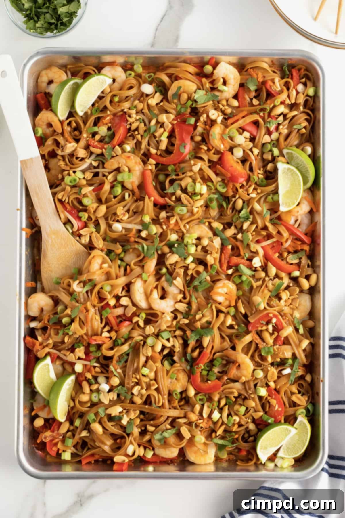 Sheet Pan Pad Thai by The BakerMama