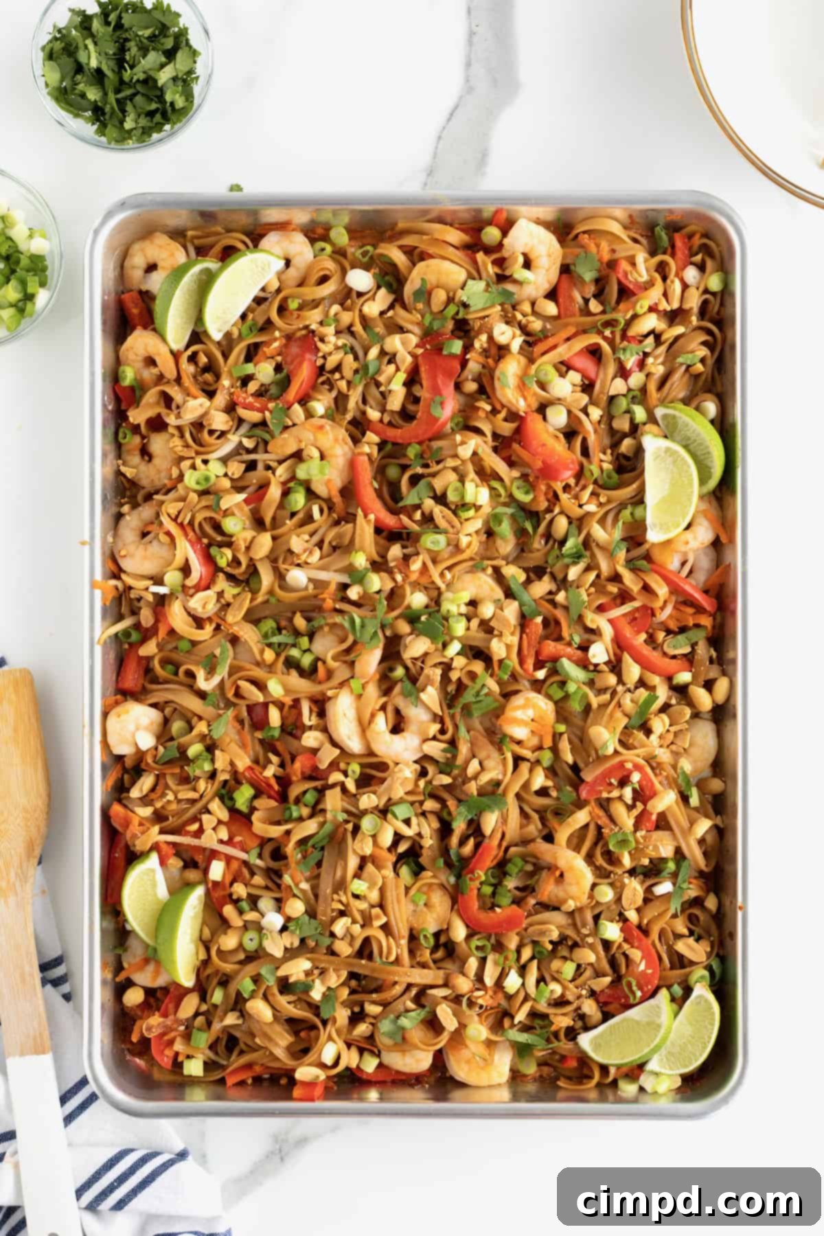 Sheet Pan Pad Thai by The BakerMama