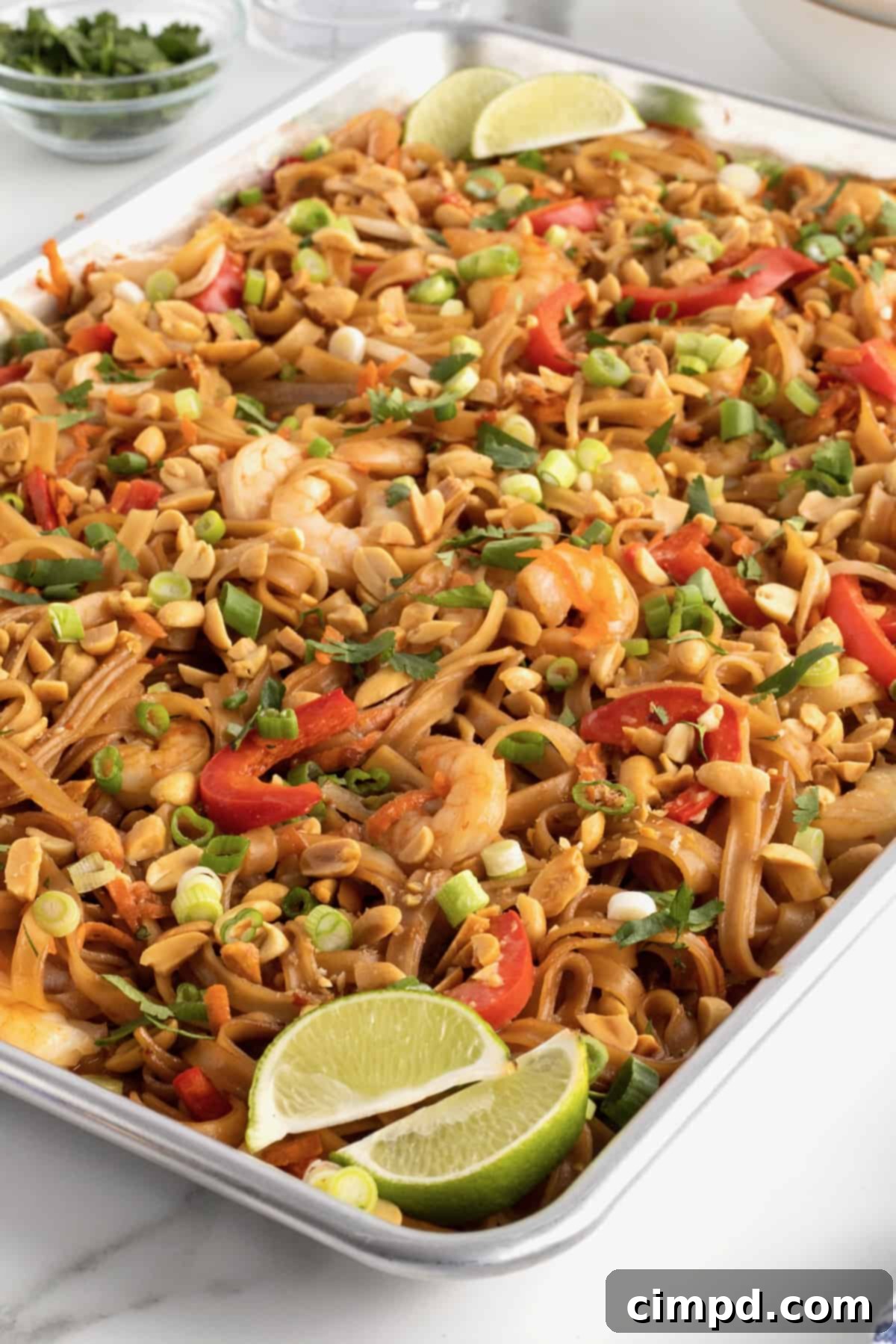 Sheet Pan Pad Thai by The BakerMama