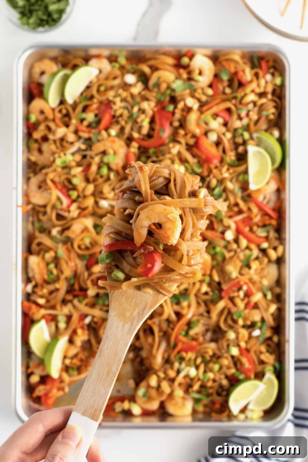 Sheet Pan Pad Thai by The BakerMama