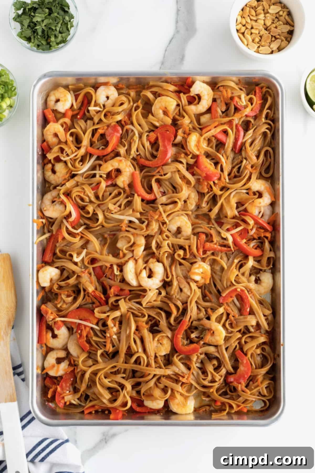 Sheet Pan Pad Thai by The BakerMama