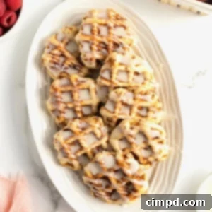 Canned Cinnamon Roll Waffles