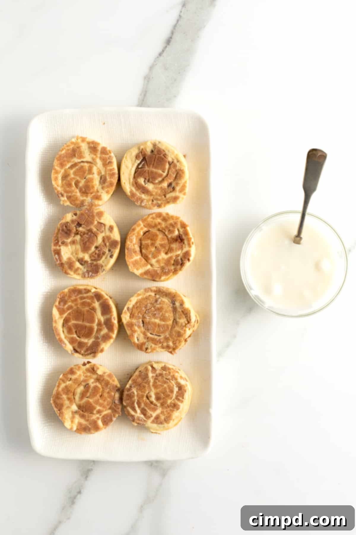 Ingredients for Cinnamon Roll Waffles: Canned rolls and waffle iron