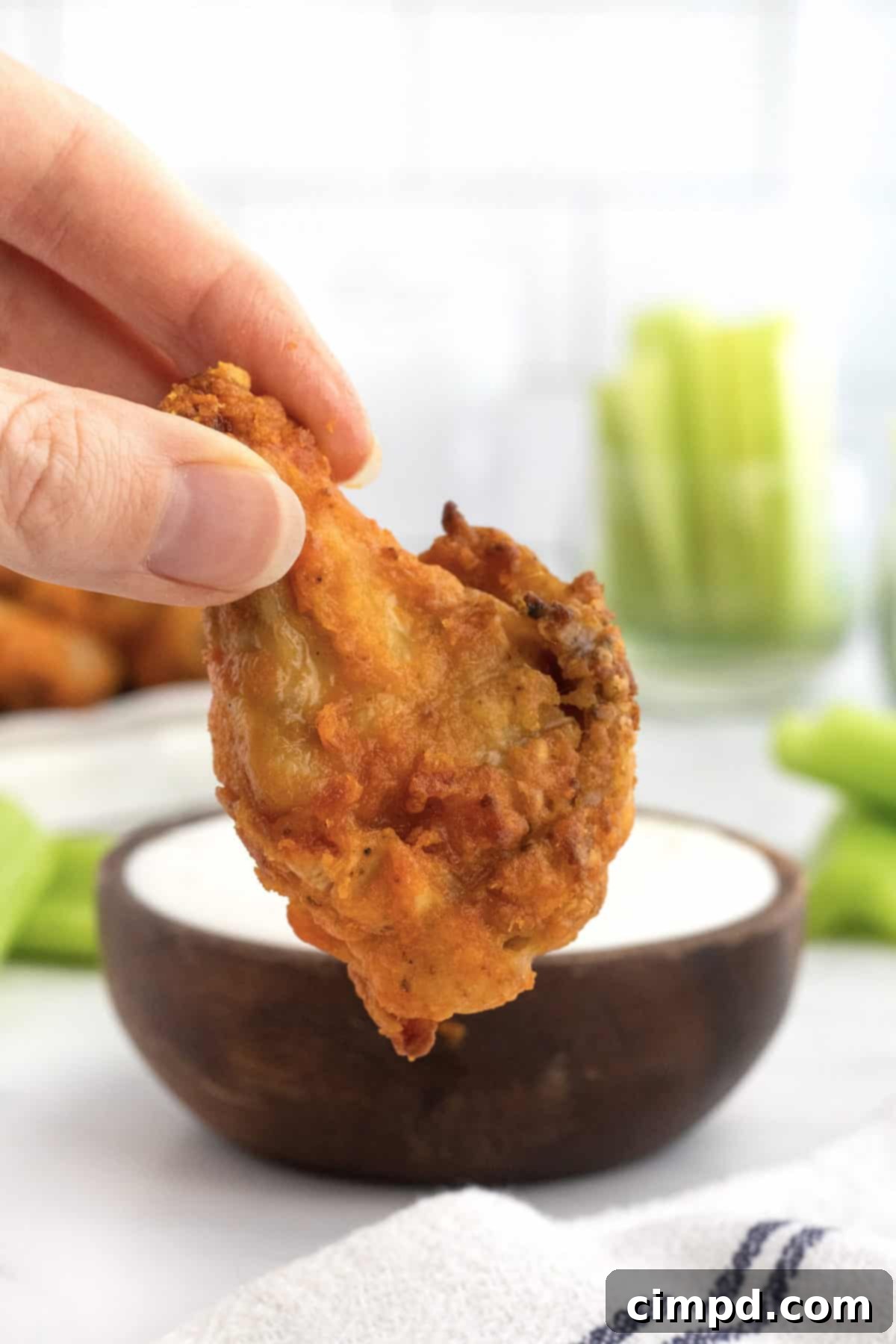 Crispy Oven-Baked Chicken Wings 3 Baked Chicken Wings by The BakerMama