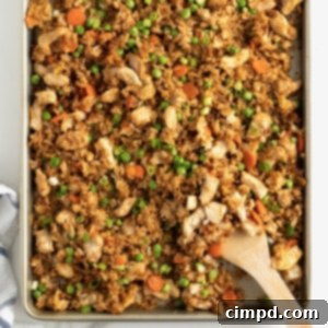 Sheet Pan Fried Rice by The BakerMama