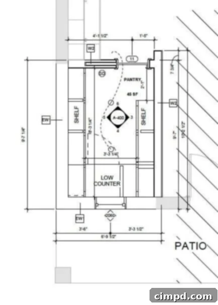 Step Inside Our Dream Pantry 6 Detailed dream pantry design dimensions