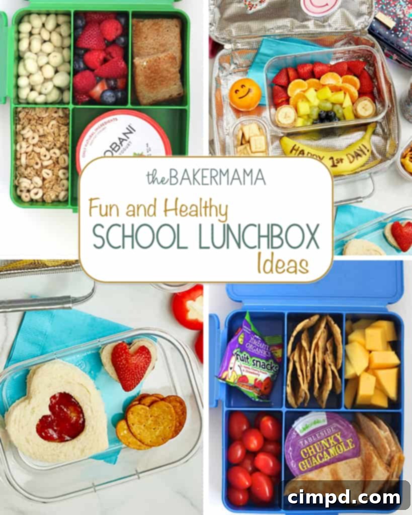 Ignite Your School Year 7 A vibrant display of four creative and healthy lunchbox ideas, perfect for inspiring diverse and appealing school meals.