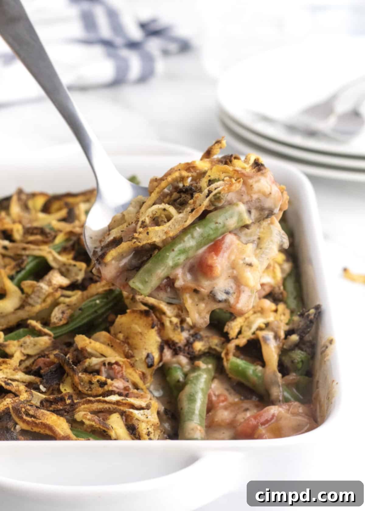 Delicious Fresh Green Bean Casserole from scratch