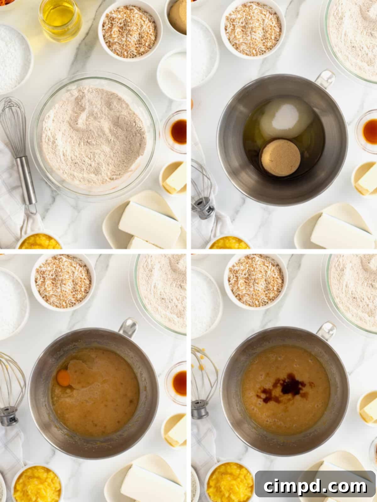 Warmly Spiced Carrot Coconut Cake with Tangy Cream Cheese Frosting 7 Coconut Carrot Cake with Cinnamon Cream Cheese Frosting by The BakerMama